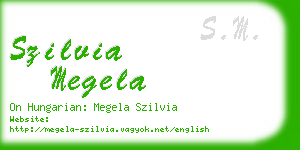 szilvia megela business card